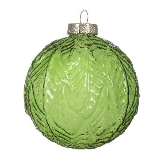 Glass Bauble Transparent Color with Branches