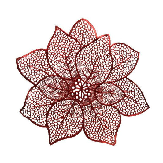 Leather Poinsettia Placemat